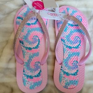 NWT Capelli New York Pink Tie Dyed Sandals Size 3